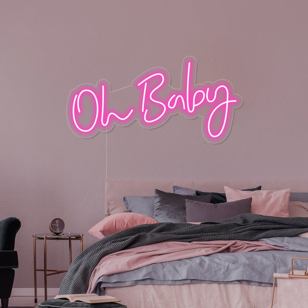 "Oh Baby" Neonskilt