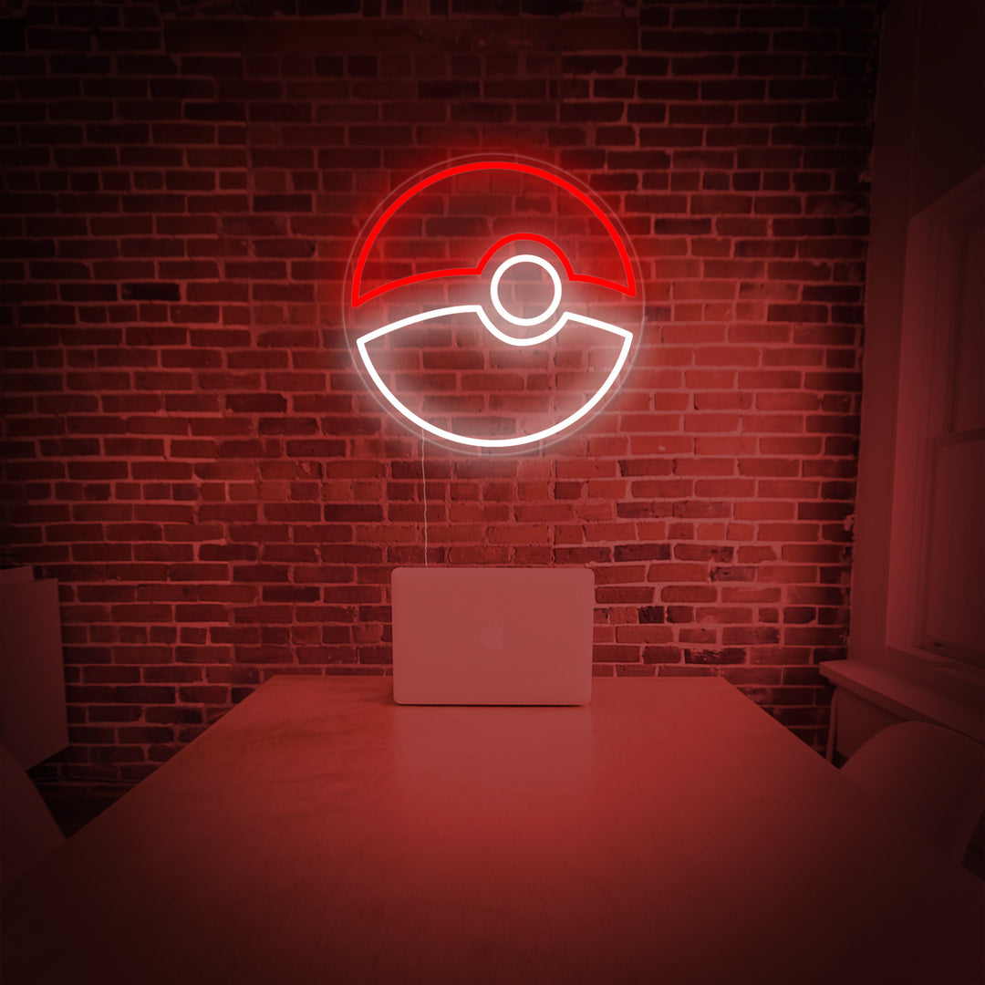 "Pokeball" Neonskilt