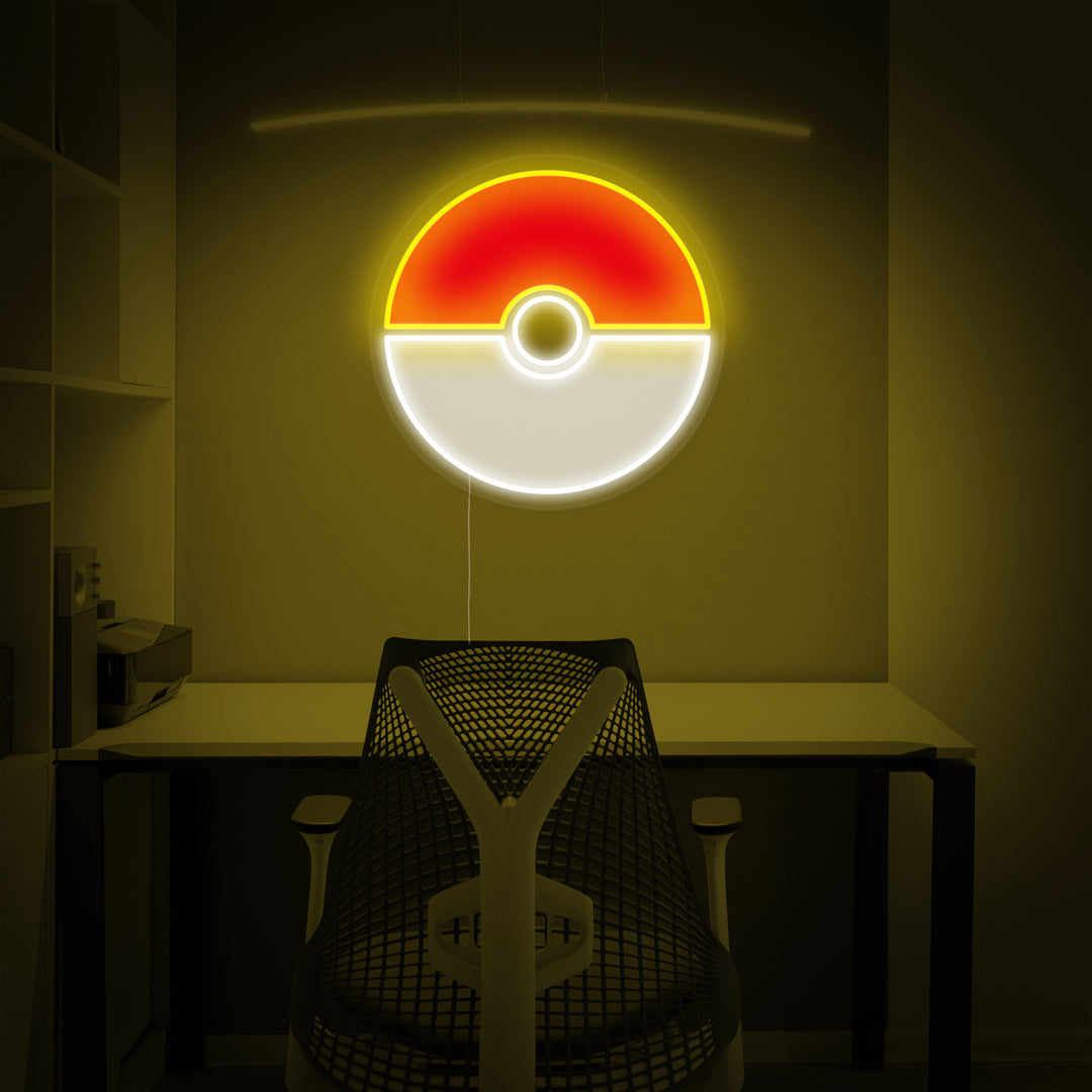 "Pokeball" Neonskilt