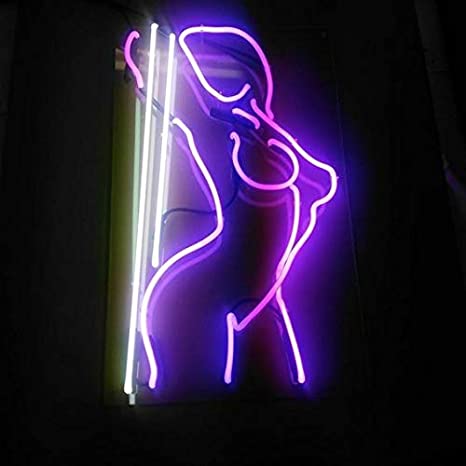 "Pole Dance Girl" Neonskilt