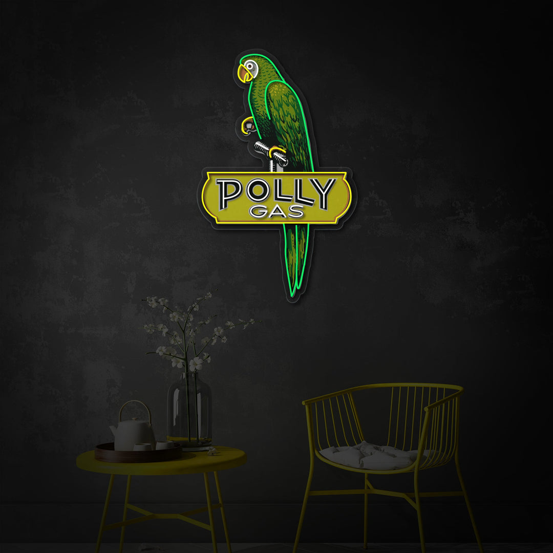 "Afstemning Gas logo" UV-printet LED-neonskilt