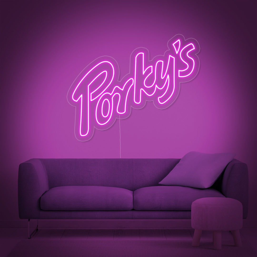 "Porky" Neonskilt