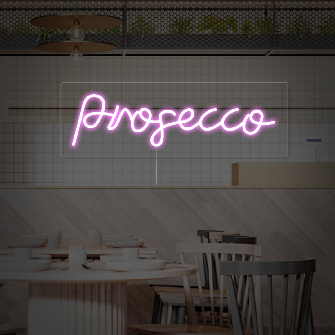 "Prosecco Ølbar" Neonskilt