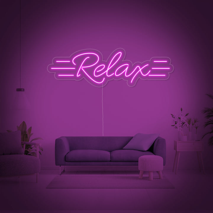 "Relax" Neonskilt