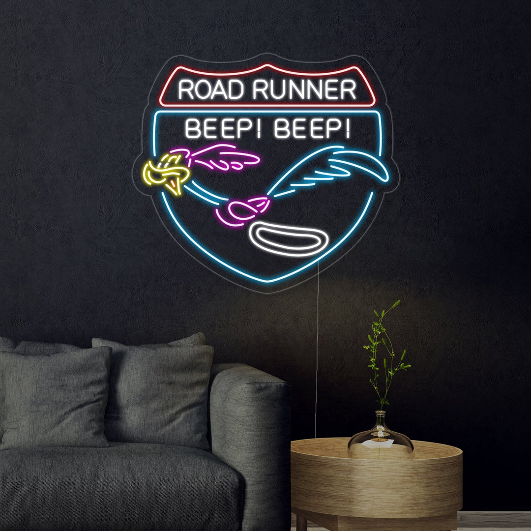 "Road Runner Beep Beep" Neonskilt