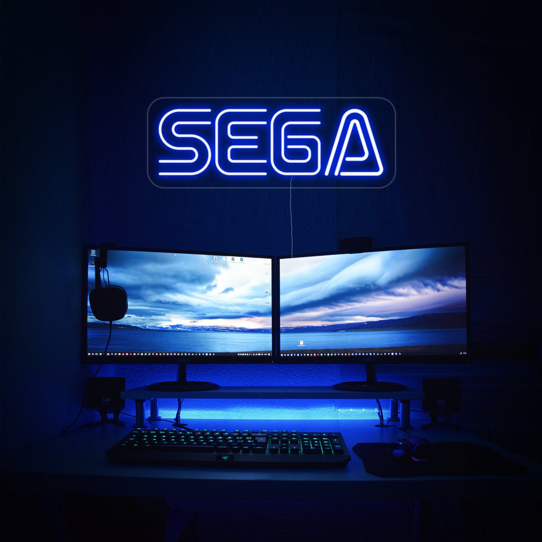 "Sega, Game Room" Neonskilt