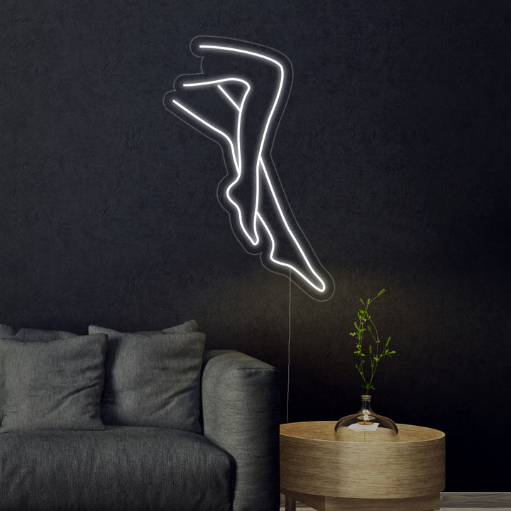 "Sexede Ben Dame" Neonskilt