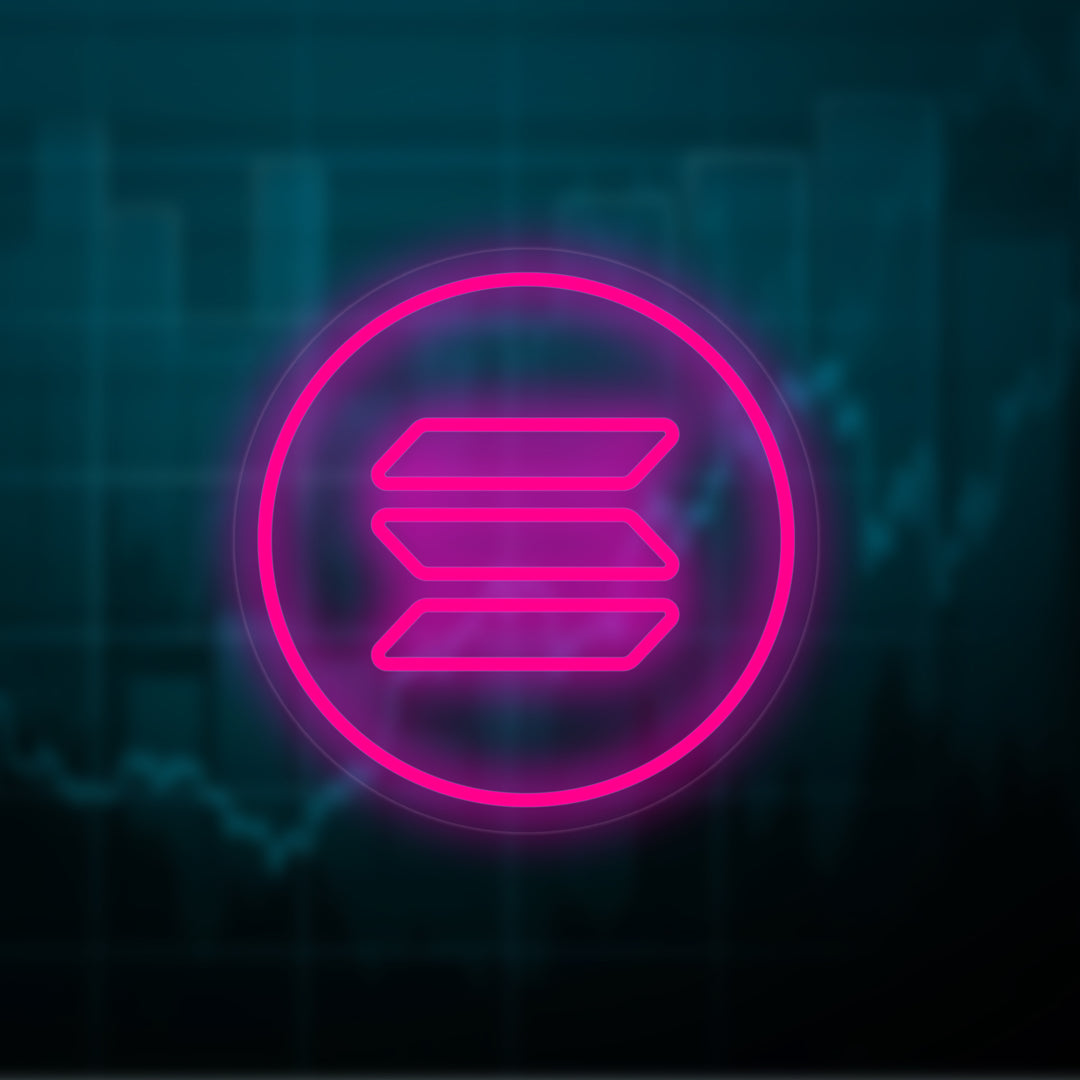 "Solana Sol-Logo" Neonskilt