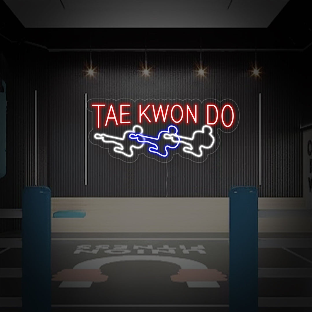 "Taekwondo-Mænd" Neonskilt