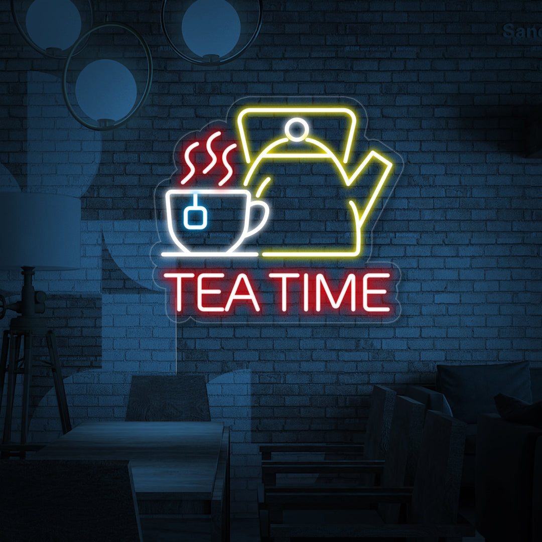 "Tea Time" Neonskilt