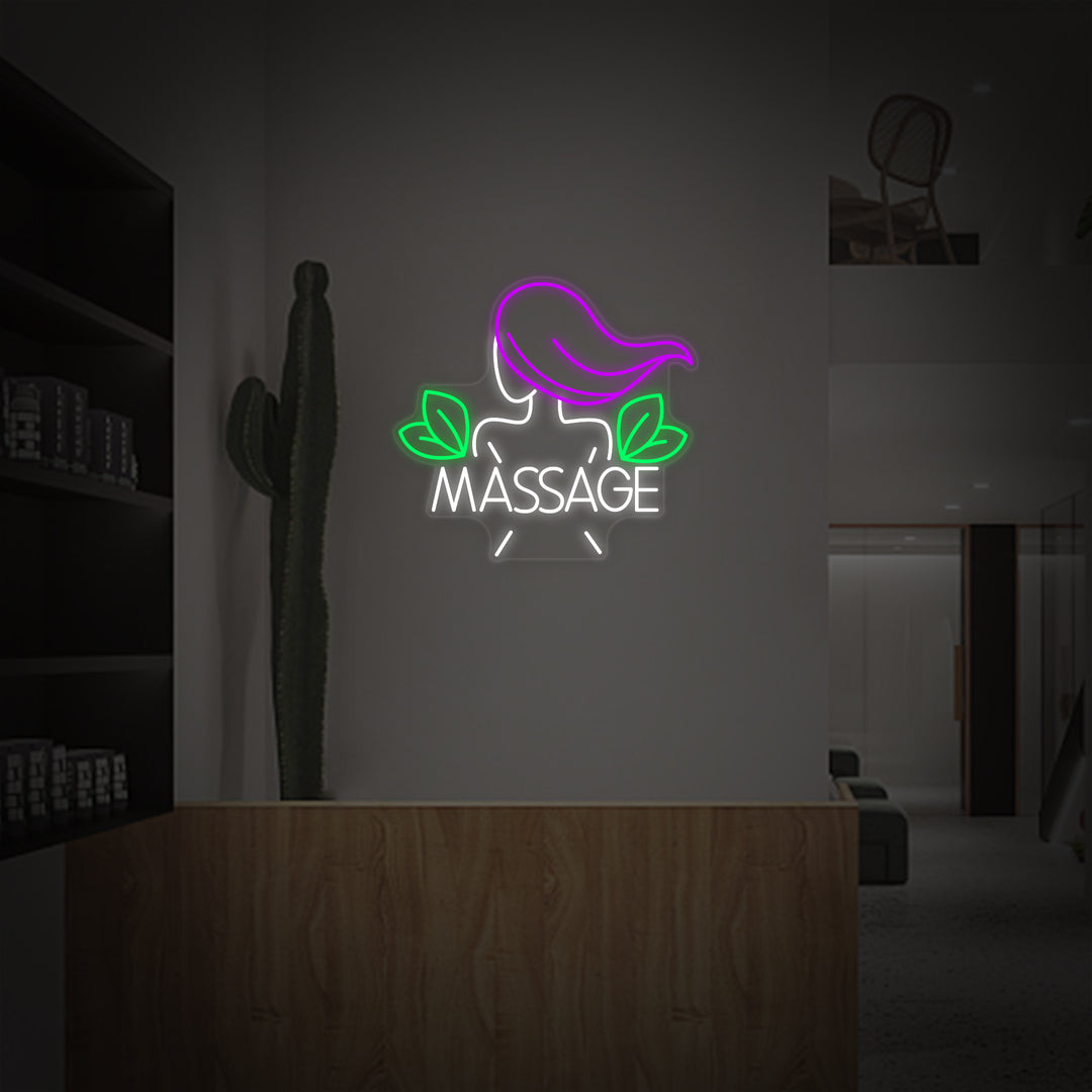 "Thai Massage Skønhedssalon" Neonskilt