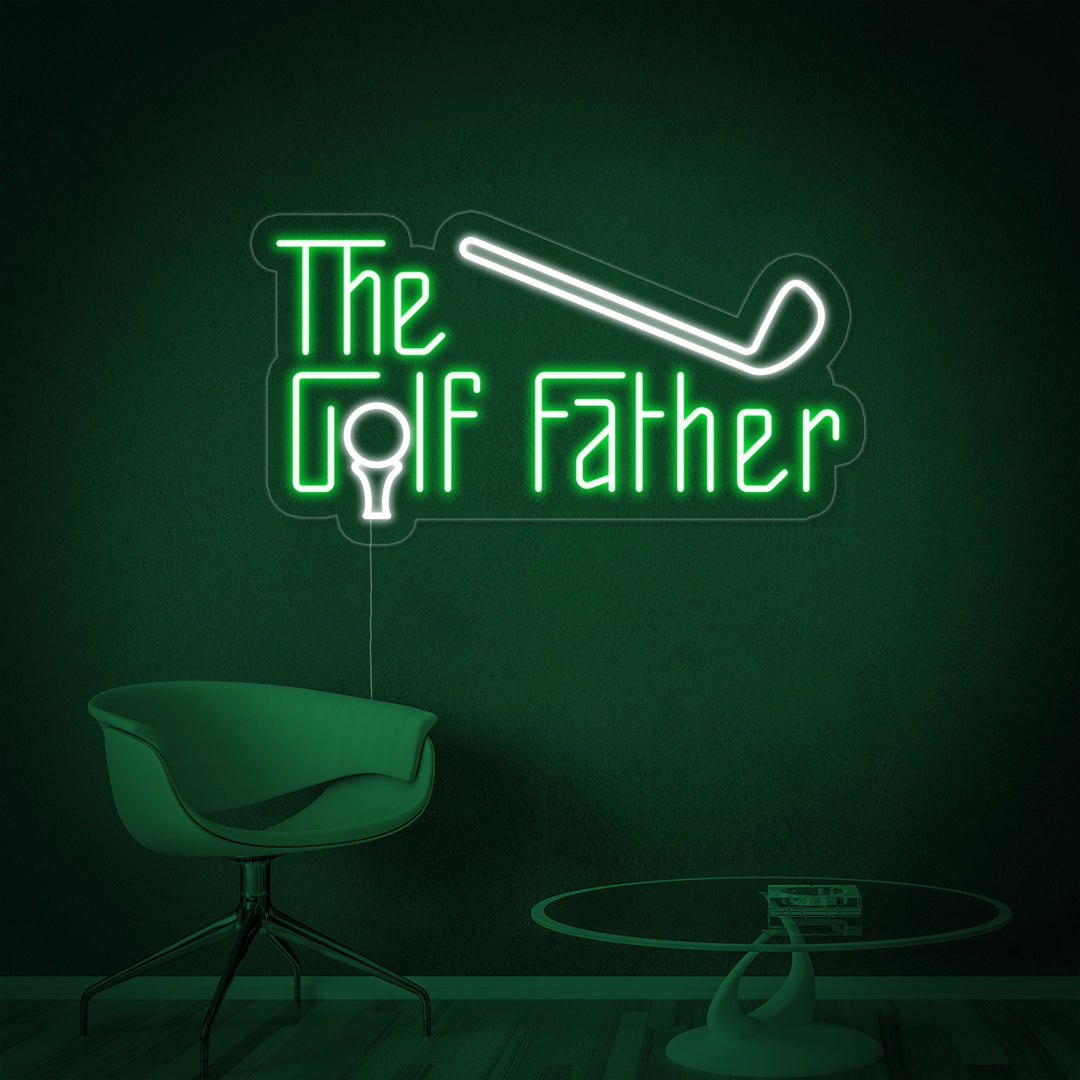 "The Golf Father" Neonskilt