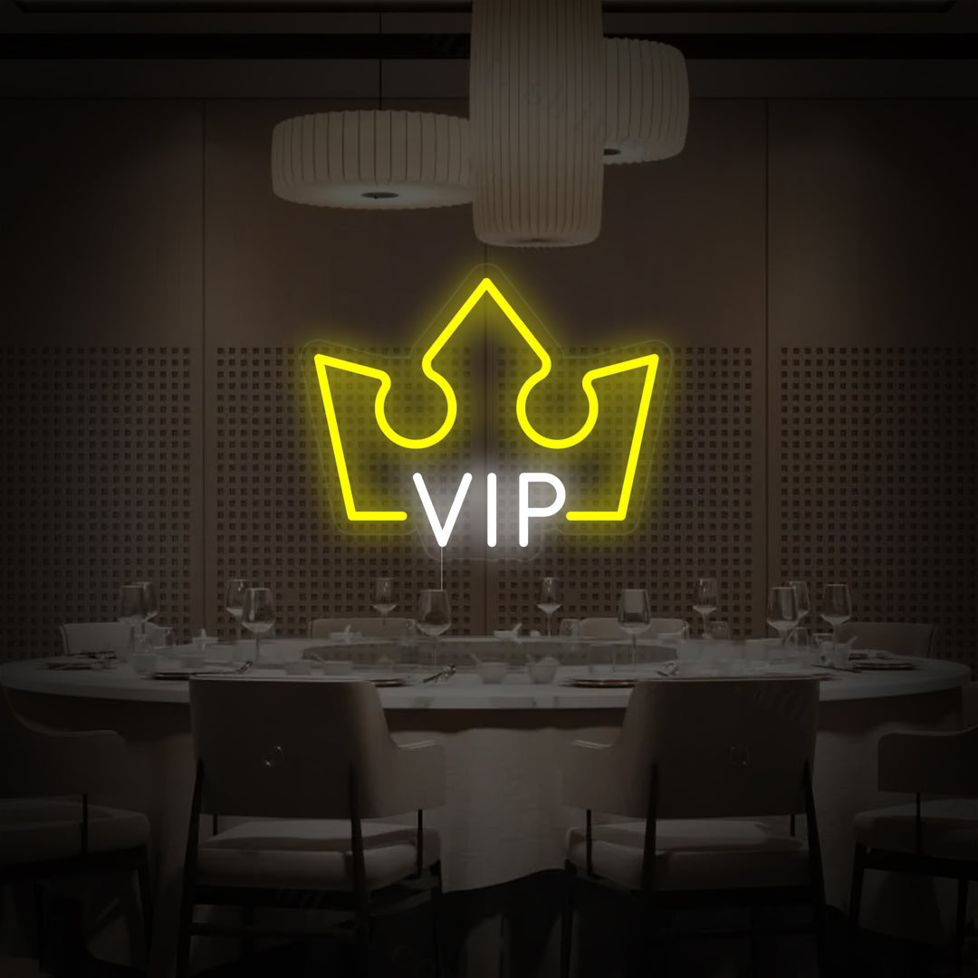 "VIP-Rum, VIP-Lounge" Neonskilt