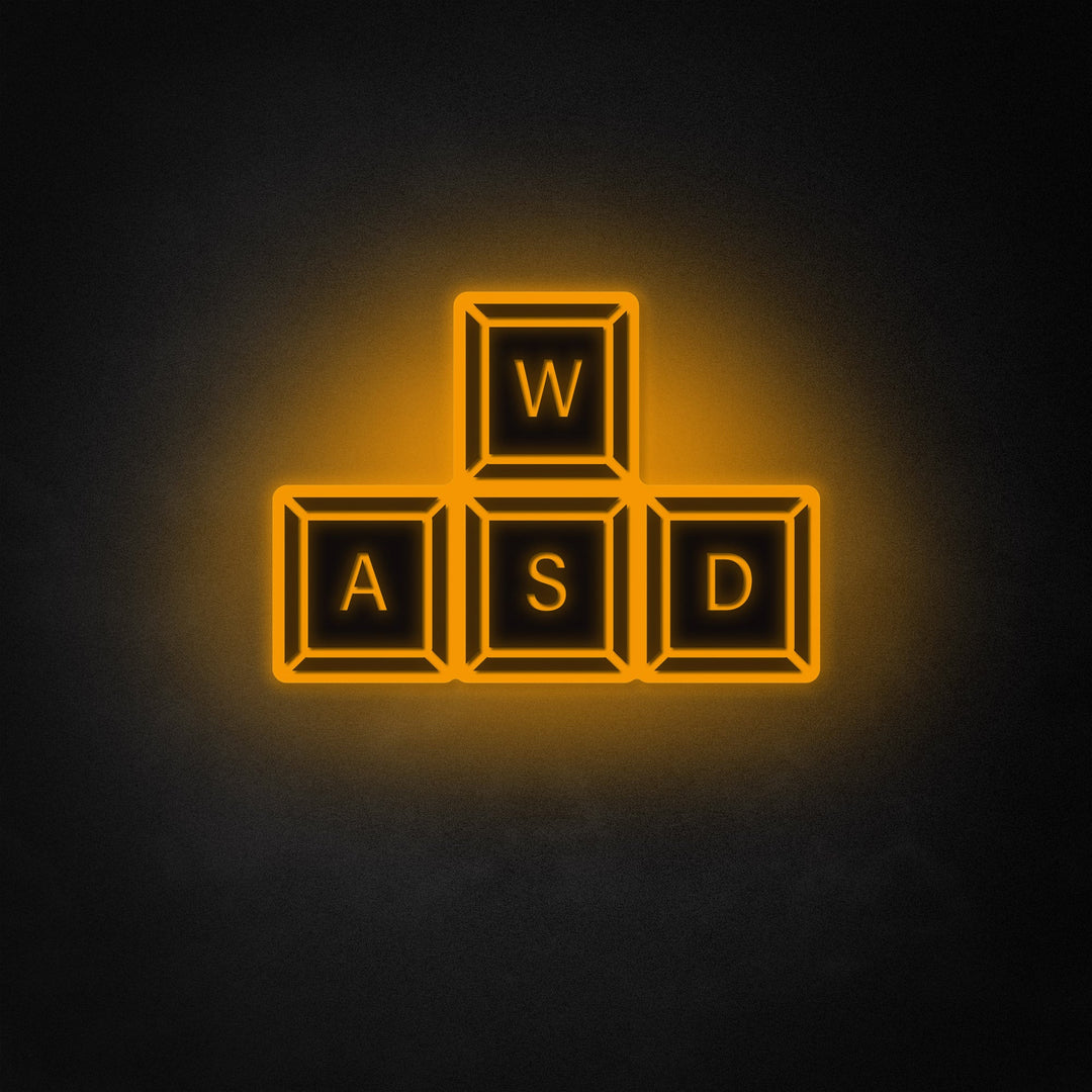 "WASD nøgler" Neon Like