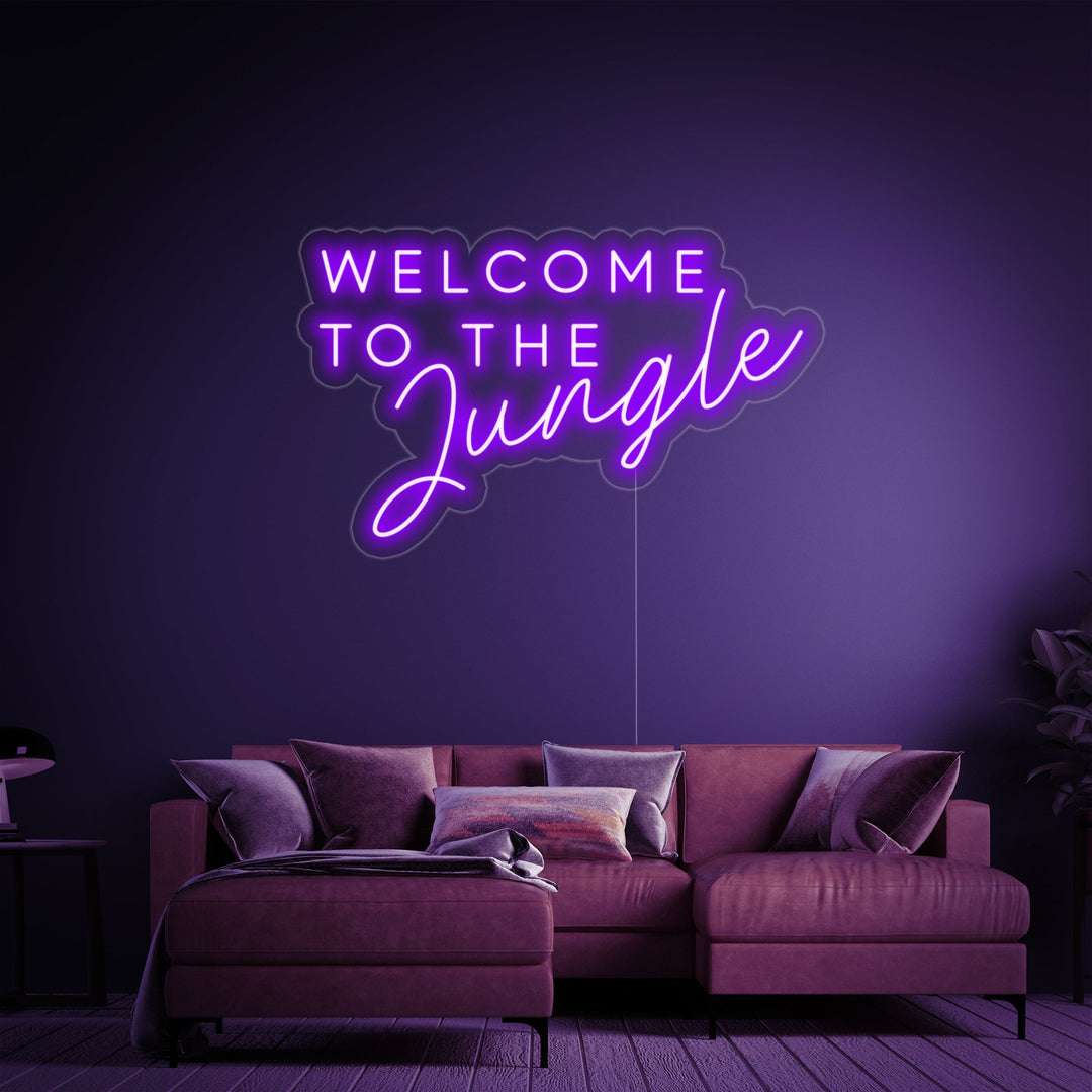 "Welcome to the Jungle" Neonskilt