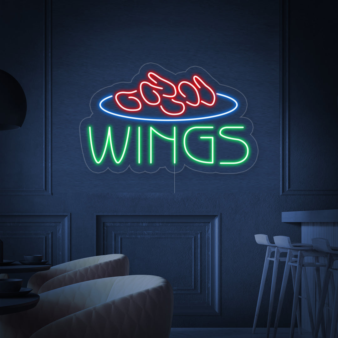 "Wings, Mad" Neonskilt