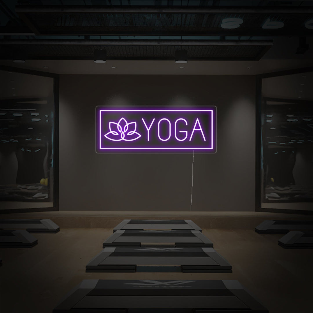 "Yoga, Lotus" Neonskilt