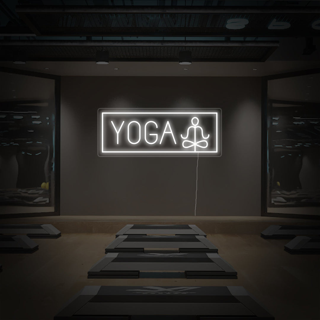 "Yoga, Meditation" Neonskilt