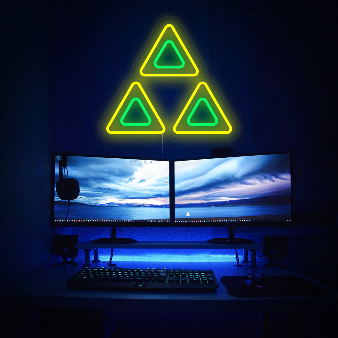 "Zelda Triforce" Neonskilt