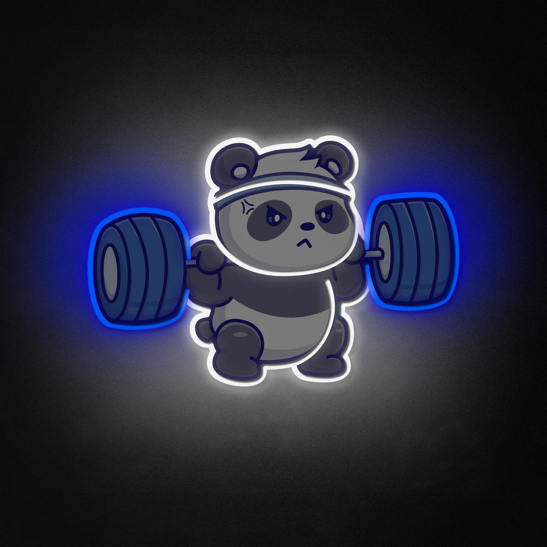 "Sød Panda Lifting Barbell, Gym, Fitness" Neon Like