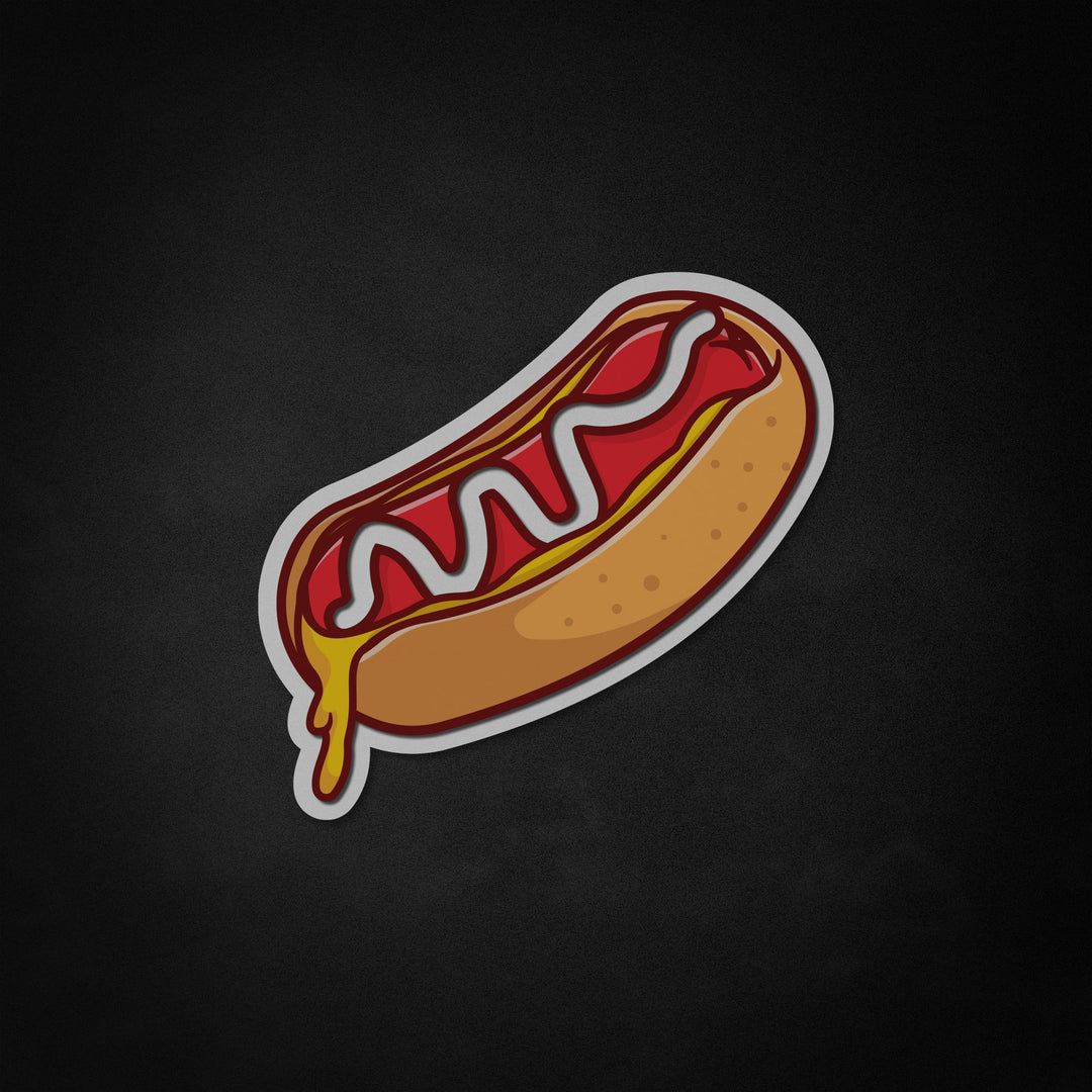 "Hotdog, smeltet mad" Neon Like