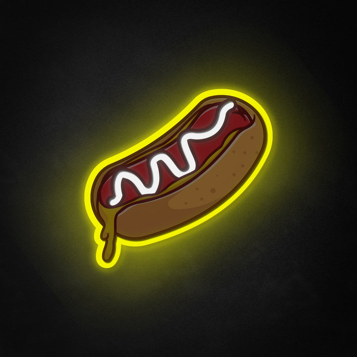 "Hotdog, smeltet mad" Neon Like